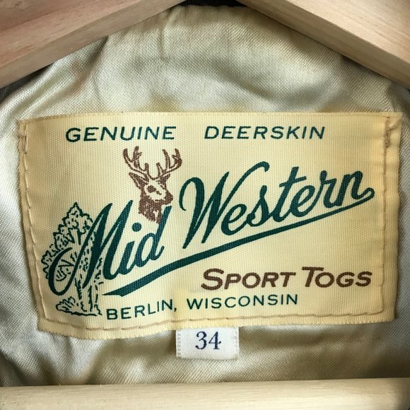 Vintage 50s 60s Mid-Western Sports Togs Deerskin Fringed Jacket size 34 - Picture 3 of 8